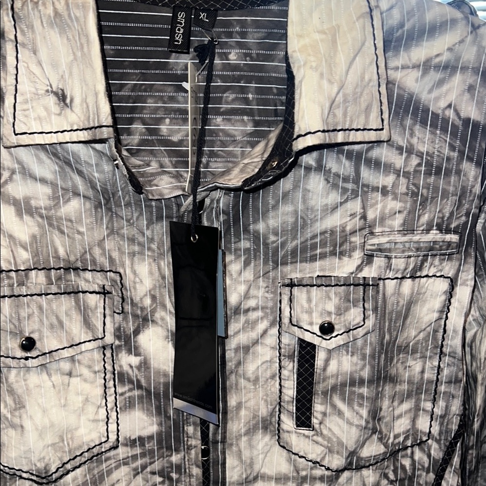 Silver Striped Men's Jacket by Sinn